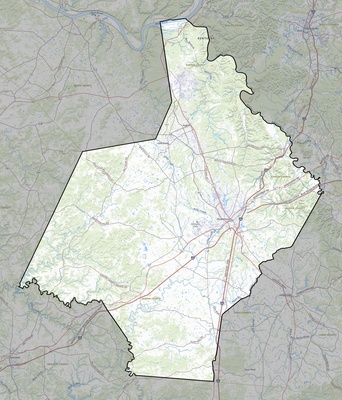 Hardin County KY USGS topo map