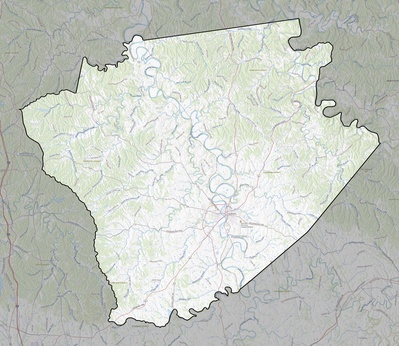 Harrison County KY USGS topo map