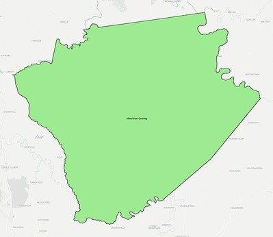 Harrison County KY school district boundaries map