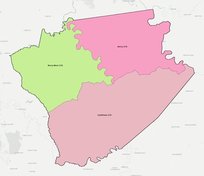 Harrison County KY townships and subdivisions map
