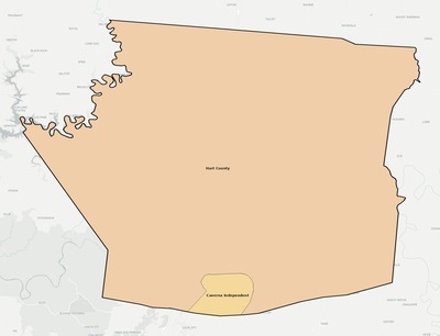 Hart County KY school district boundaries map