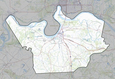 Henderson County KY USGS topo map