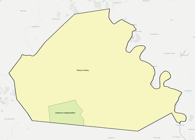 Henry County KY school district boundaries map