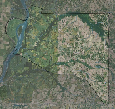 Hickman County KY USGS imagery and topo map