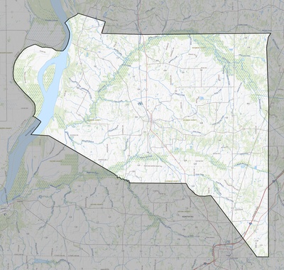 Hickman County KY USGS topo map