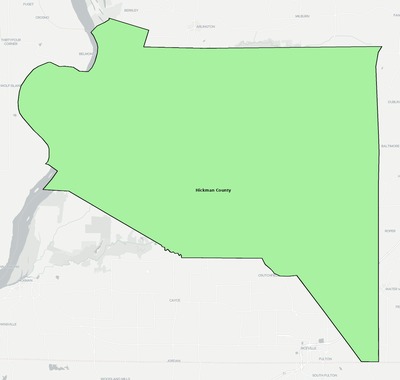 Hickman County KY school district boundaries map