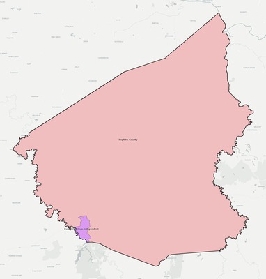 Hopkins County KY school district boundaries map