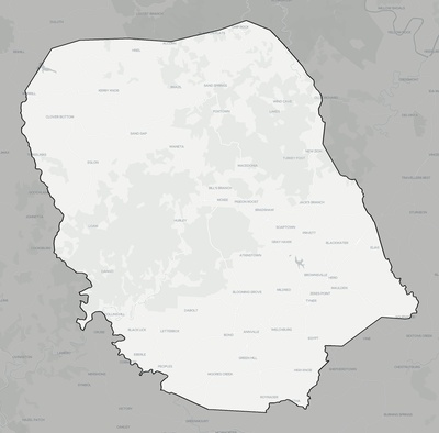 Jackson County KY county basemap context