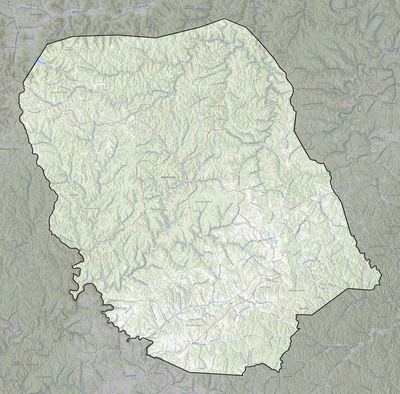 Jackson County KY USGS topo map