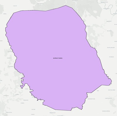 Jackson County KY school district boundaries map