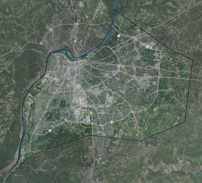 Jefferson County KY USGS imagery and topo map