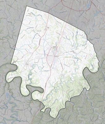 Jessamine County KY USGS topo map