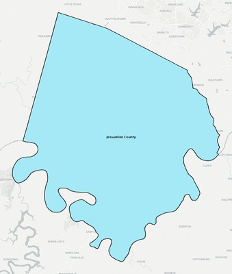 Jessamine County KY school district boundaries map