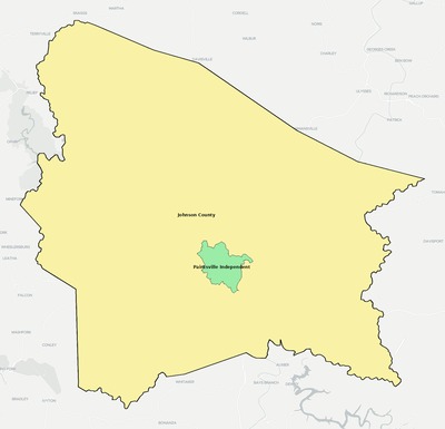 Johnson County KY school district boundaries map