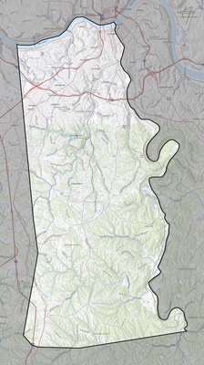 Kenton County KY USGS topo map