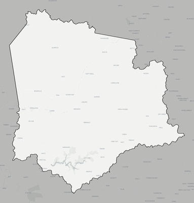 Knott County KY county basemap context