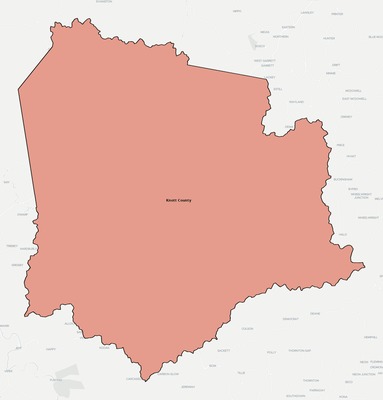 Knott County KY school district boundaries map