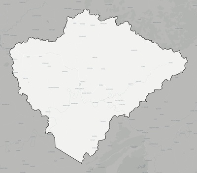 Knox County KY county basemap context