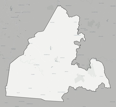 Larue County KY county basemap context