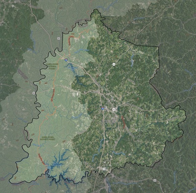 Laurel County KY USGS imagery and topo map