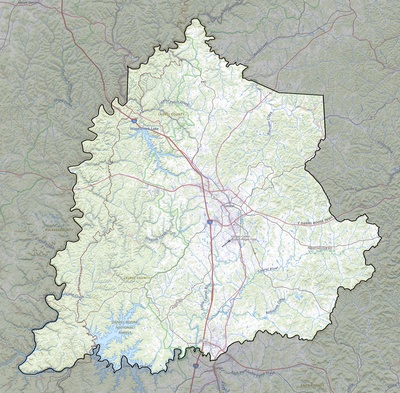Laurel County KY USGS topo map