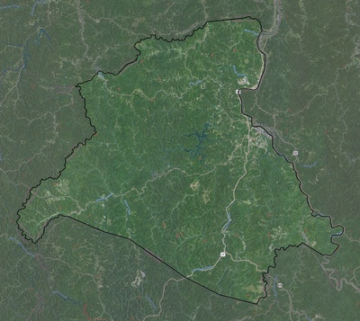 Lawrence County KY USGS imagery and topo map