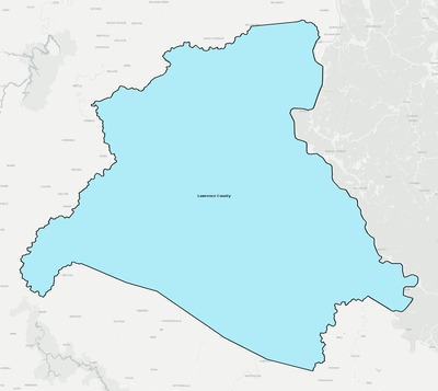Lawrence County KY school district boundaries map