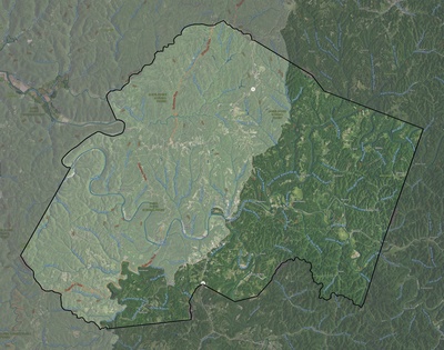 Lee County KY USGS imagery and topo map