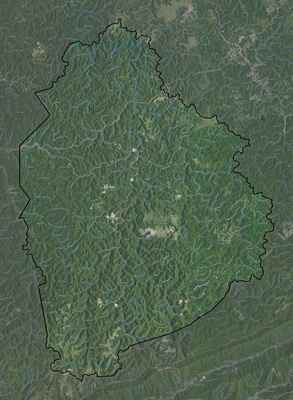Leslie County KY USGS imagery and topo map