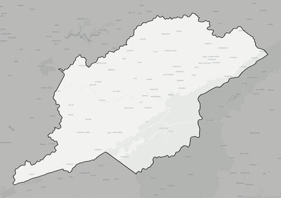 Letcher County KY county basemap context