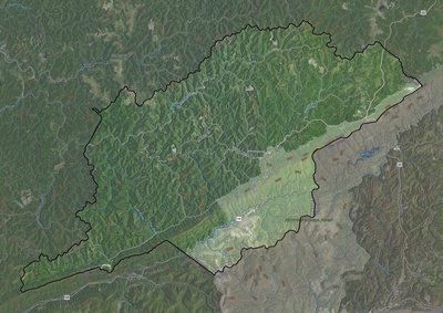 Letcher County KY USGS imagery and topo map