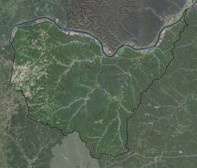 Lewis County KY USGS imagery and topo map