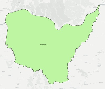 Lewis County KY school district boundaries map