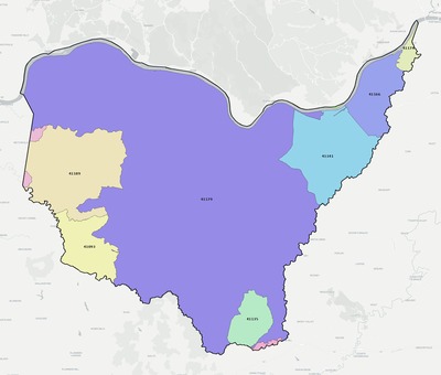 Lewis County KY ZIP code boundaries map