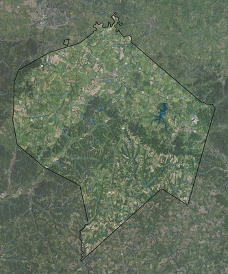 Lincoln County KY USGS imagery and topo map