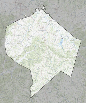 Lincoln County KY USGS topo map
