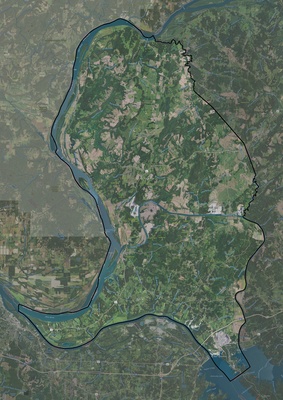Livingston County KY USGS imagery and topo map