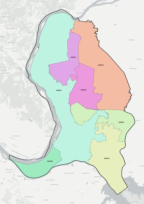 Livingston County KY ZIP code boundaries map