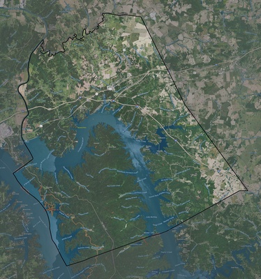 Lyon County KY USGS imagery and topo map