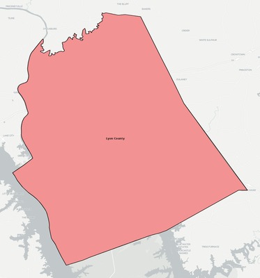 Lyon County KY school district boundaries map