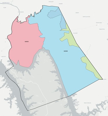Lyon County KY ZIP code boundaries map