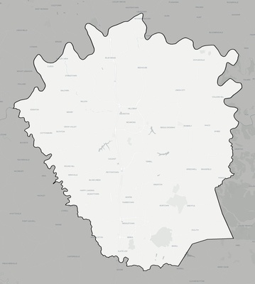 Madison County KY county basemap context