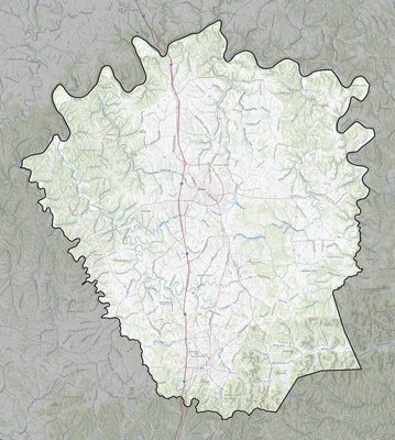 Madison County KY USGS topo map