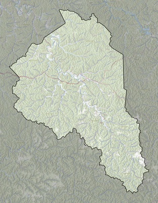 Magoffin County KY USGS topo map