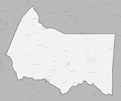 Marion County KY county basemap context
