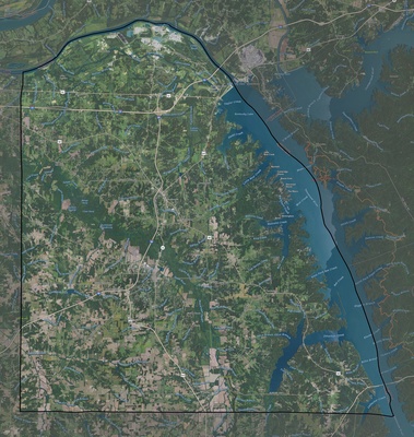 Marshall County KY USGS imagery and topo map