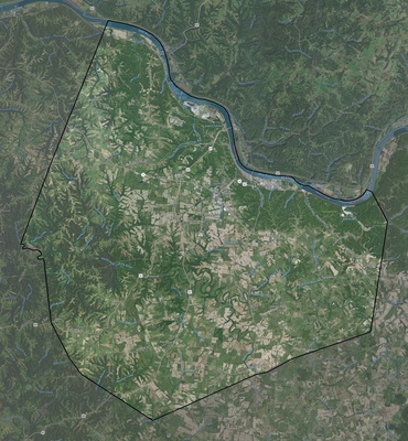 Mason County KY USGS imagery and topo map