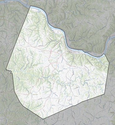 Mason County KY USGS topo map