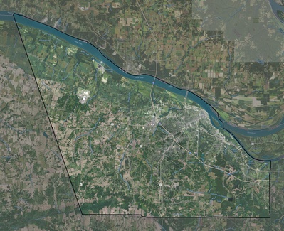McCracken County KY USGS imagery and topo map