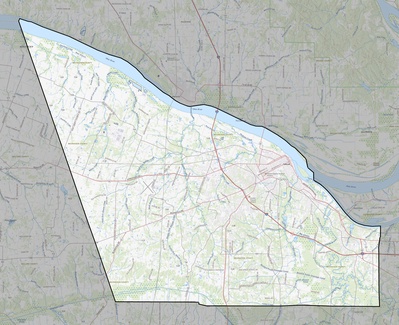 McCracken County KY USGS topo map